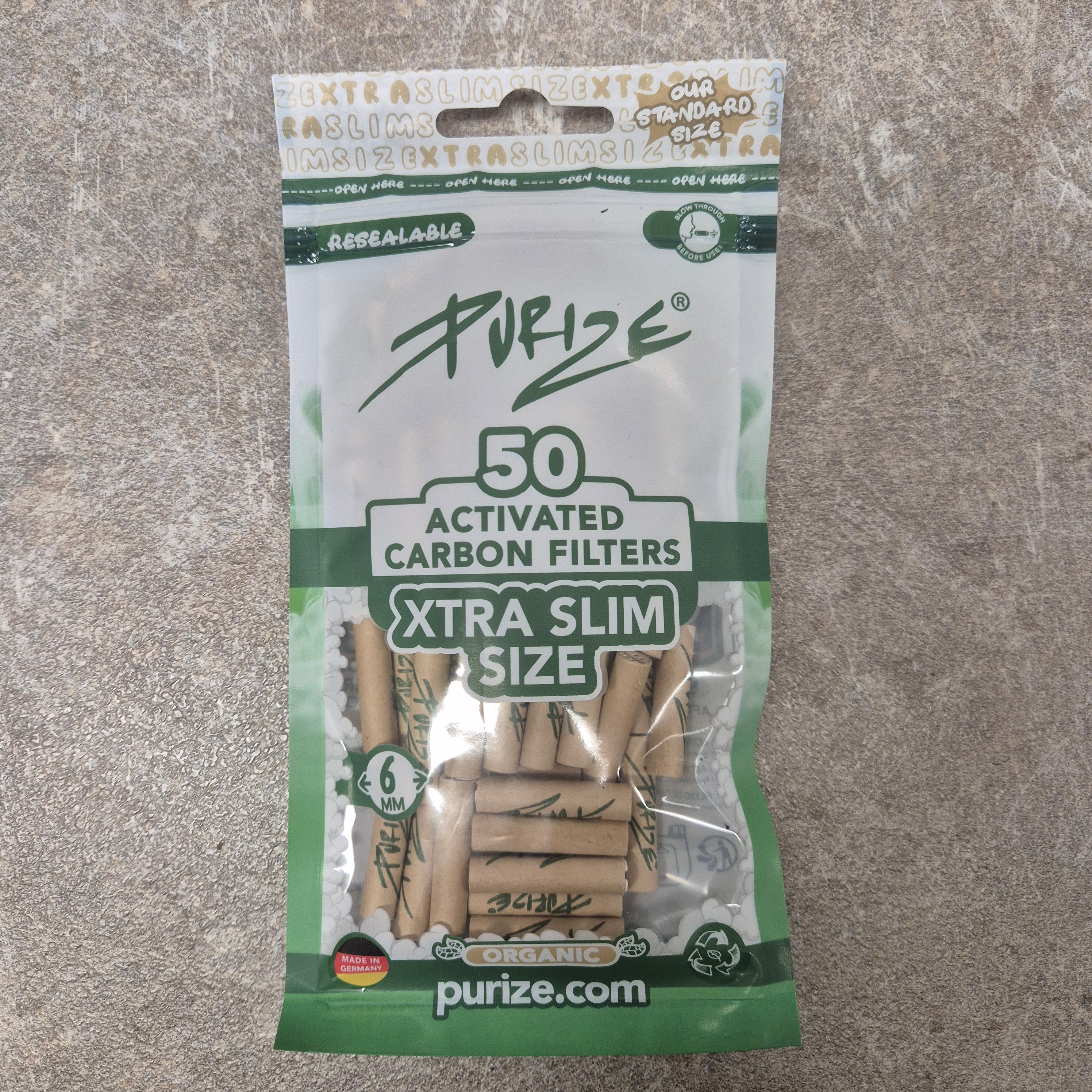 Purize Aktivkohlefilter XTRA SLIM SIZE 6mm
