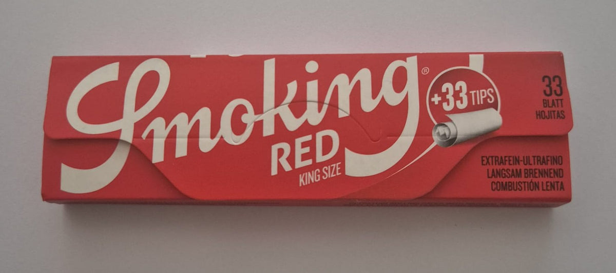 SMOKING RED mit Tips KING SIZE