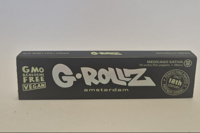 G-ROLLZ Medicago Sativa - King Size Slim Papers + Tips – Das grüne Premium-Rollerlebnis